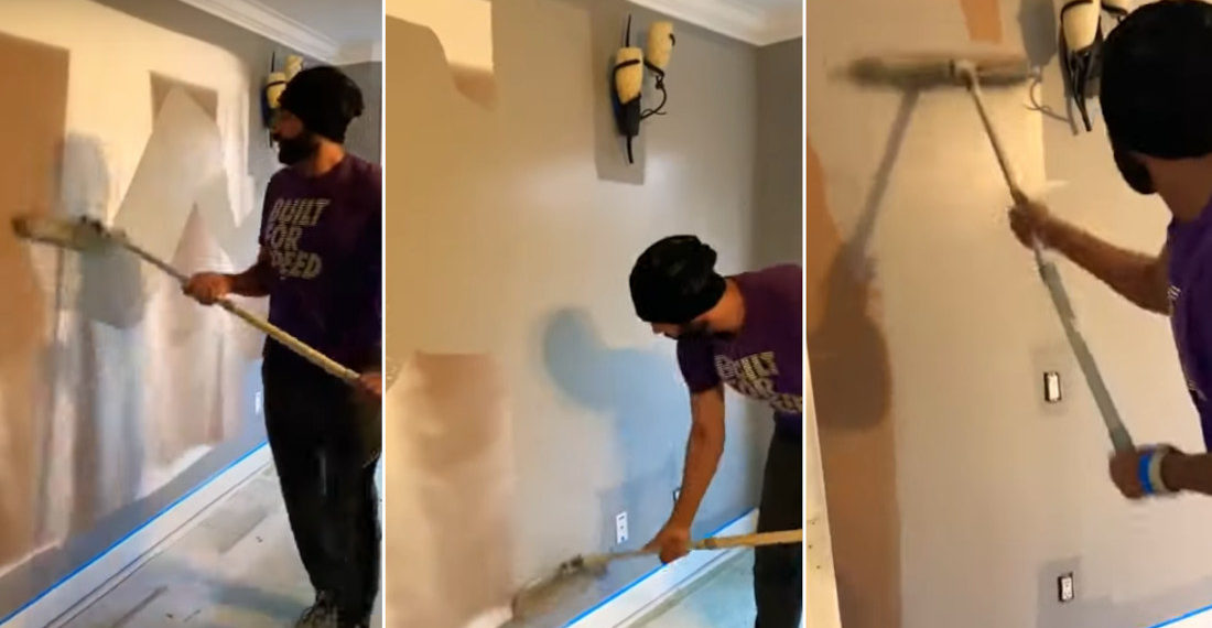 Painting An Interior Wall In 45 Seconds