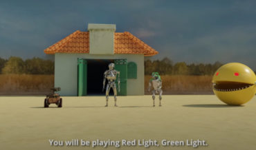 Squid Games’ Red Light/Green Light But Played By WALL-E And A Terminator