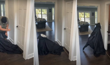 Classic: The Grim Reaper Bathroom Door Prank
