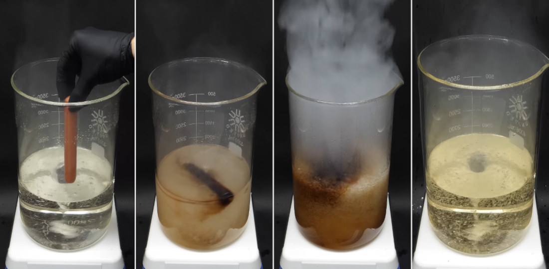 Watch A Hotdog Get Completely Vaporized In Highly Volatile ‘Piranha Solution’
