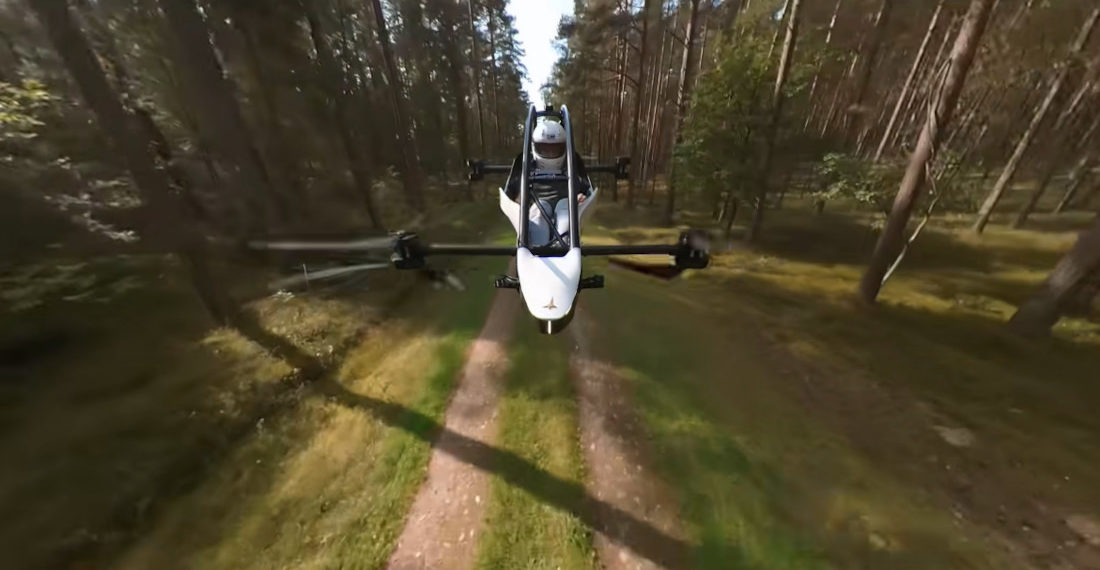 The Jetson ONE Single-Seat VTOL Takes A Flight ‘Through The Woods’