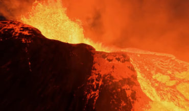 Stunning Flyby Drone Footage Of An Active Volcano