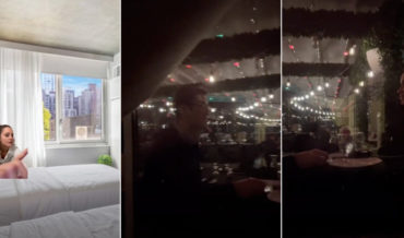 Woman Shares NYC Airbnb Window View Of Inside A Restaurant