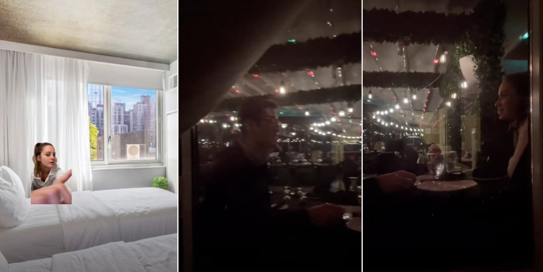 Woman Shares NYC Airbnb Window View Of Inside A Restaurant