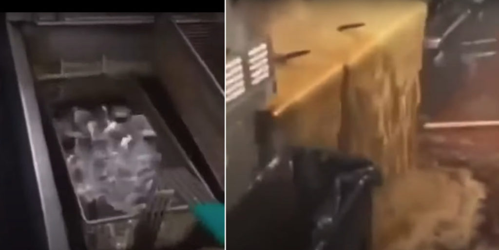 Bad Ideas: Fast Food Employees Put Ice In Deep Fryer