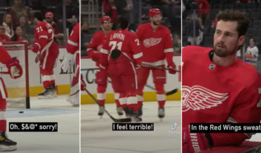 Red Wings Player Knocks Over Fan’s Beer, Feels Terrible, Gives Him $20 For Another