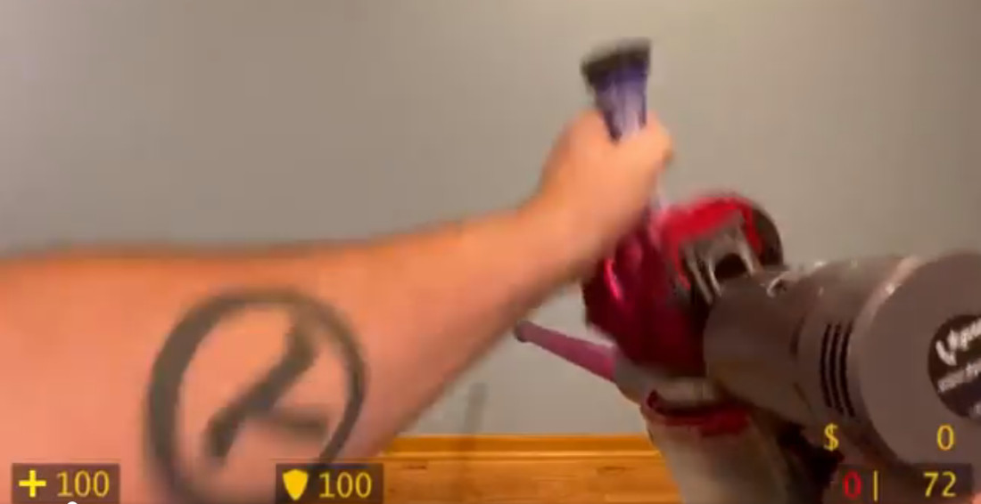 Just Watch It: Man Reloads Household Objects Like Video Game Guns