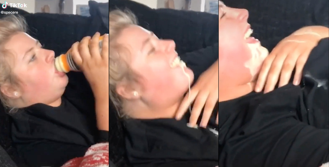 Are You Okay?: Woman Spits Up Like A Baby