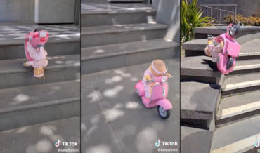 Compilation Of Baby Doll On Scooter Flipping Down Stairs: Thanks, Internet!