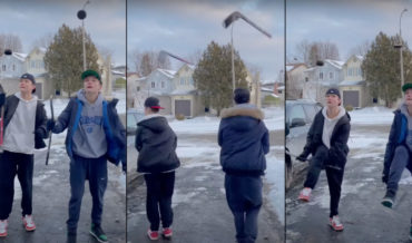 Twins Demonstrate Their Incredible Hockey Stick And Puck Tricks