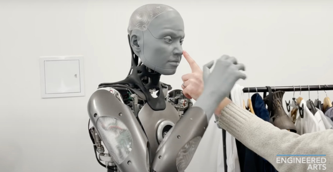 Humanoid Robot Attempts To Grab Your Arm If You Touch It