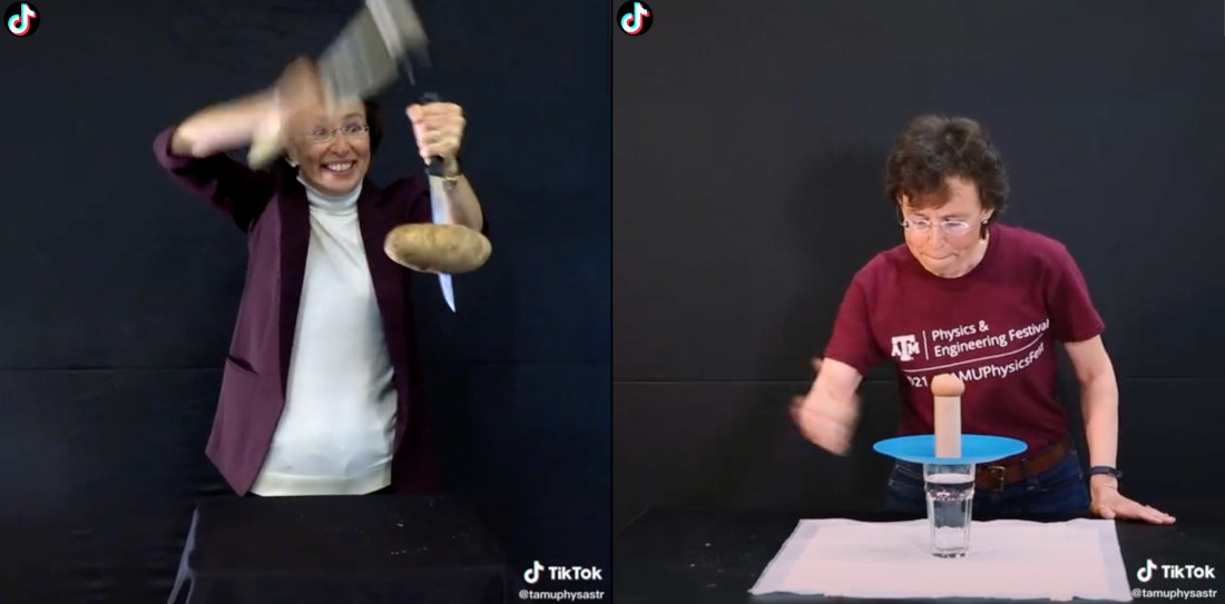 Physics Professor Demonstrates Inertia With Fun Experiments