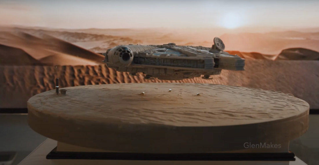 Guy Turns Cheap Millennium Falcon Toy Into Incredible Levitating Model