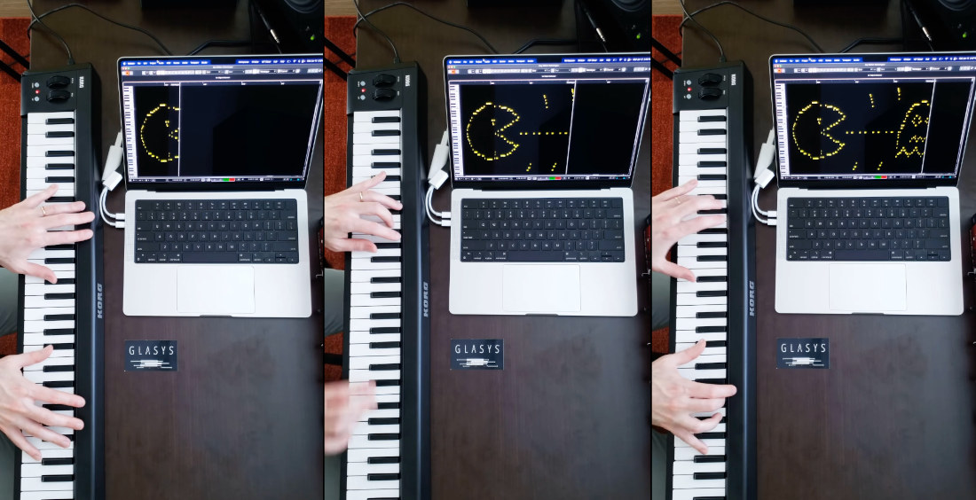 Amazing!: Guy Draws Live MIDI Art By Playing The Keyboard