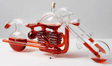 Motorcycle Glass Decanter: For The Wine Loving Hog Rider In Your Life