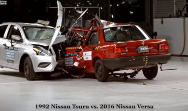 Crash Testing Old Cars Into Newer Models: There Can Be Only One