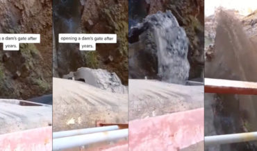 Opening A Dam Gate After Years Of Being Closed
