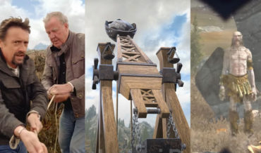 Top Gear Crew Attempts To Trebuchet A Giant In Skyrim