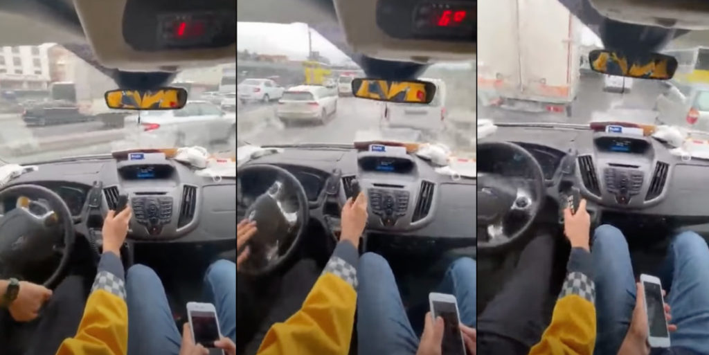 In-Cab Footage Of Ambulance Driver Navigating Traffic Like A Pro