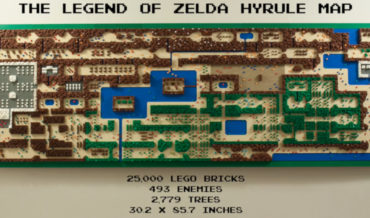 Entire Legend Of Zelda Overworld Map Constructed Out Of 25,000 LEGO Bricks