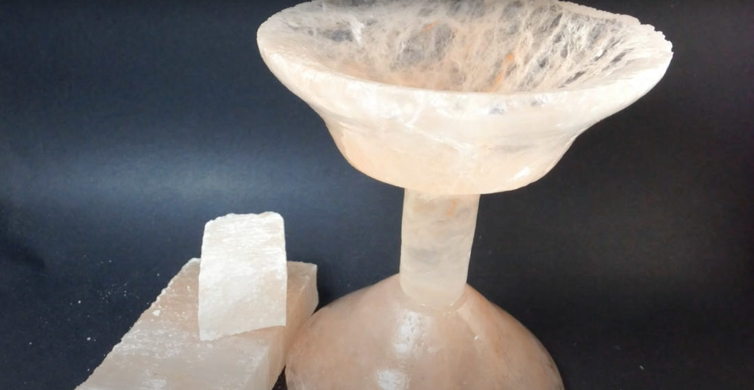 Man Makes Margarita Glass Out Of Rock Salt