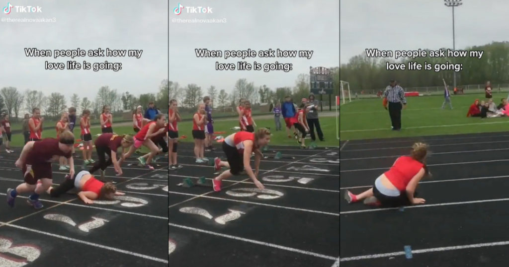 Girl Performs World's Worst Start To Running Race