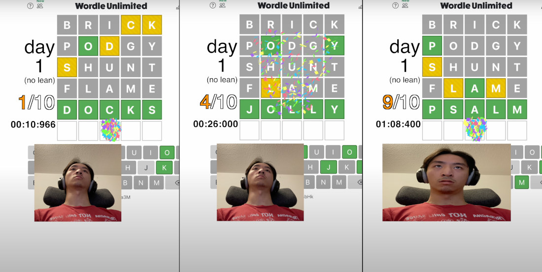 Guy Solves 10 Wordles In 69 Seconds