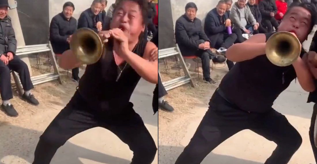 Horn Player Holds Note Forever Using Circular Breathing