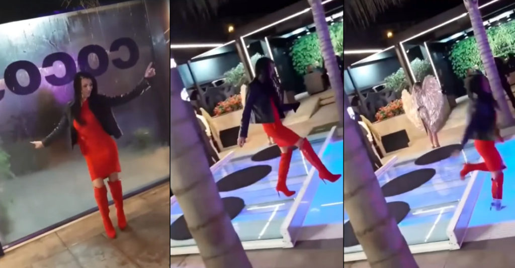 Dancing Woman Tries To Walk On Water, Proves She's No Jesus