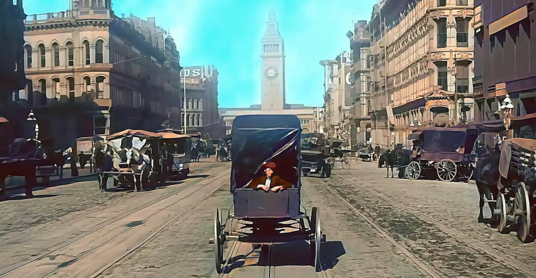 AI-Enhanced Footage Of San Francisco  1906, 4 Days Prior To The Great Earthquake