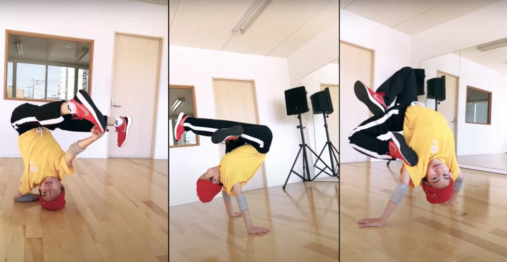 Breakdancer Shows Off Impressive Repertoire