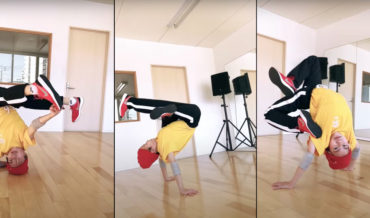 Breakdancer Shows Off Impressive Repertoire