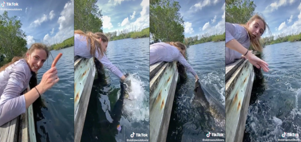 Surprise!: Woman Catches MASSIVE Fish On Hand With Hot Dog