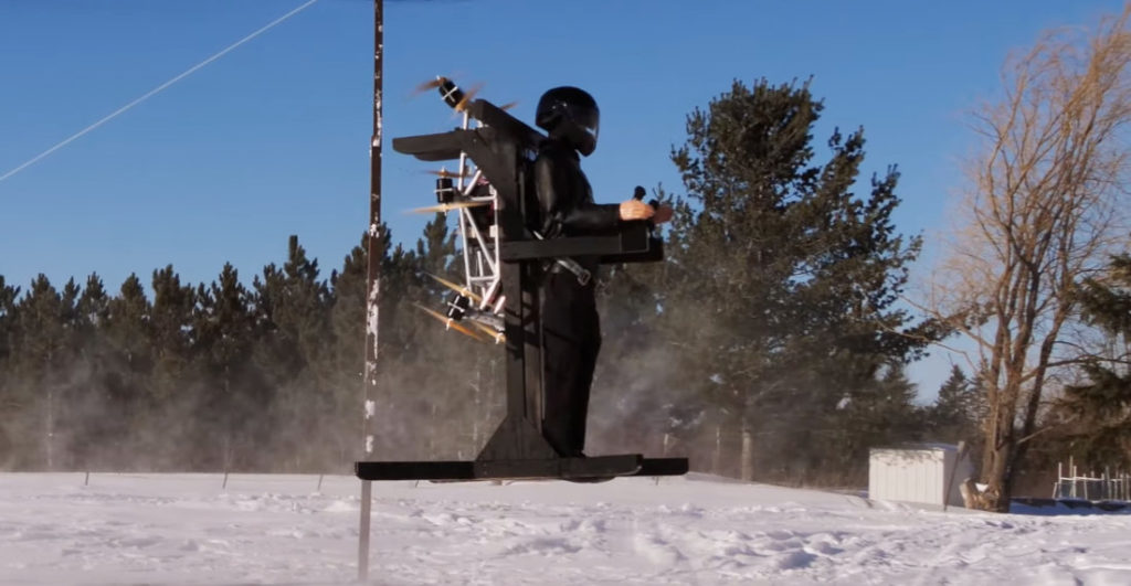 Electric Fan-Powered 'Jetpack' Gets Test Video