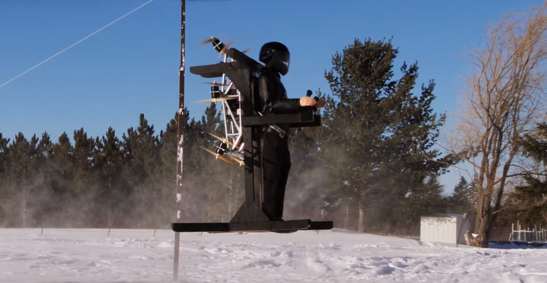 Electric Fan-Powered ‘Jetpack’ Gets Test Video