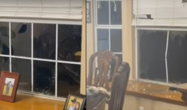 Golf Ball Sized Hail Shatters Window Of Texas Home