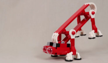 Cleverly Designed LEGO Flip-Walking Trolley