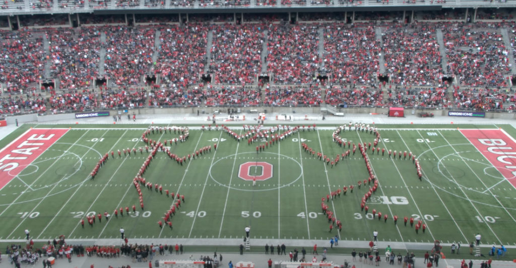 Ohio State Marching Band Performs Van Halen Halftime Show