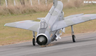 Giant RC Jet Breaks Landing Gear, Comes To A Scraping Halt