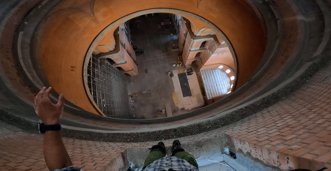 BASE Jump From INSIDE A Cathedral