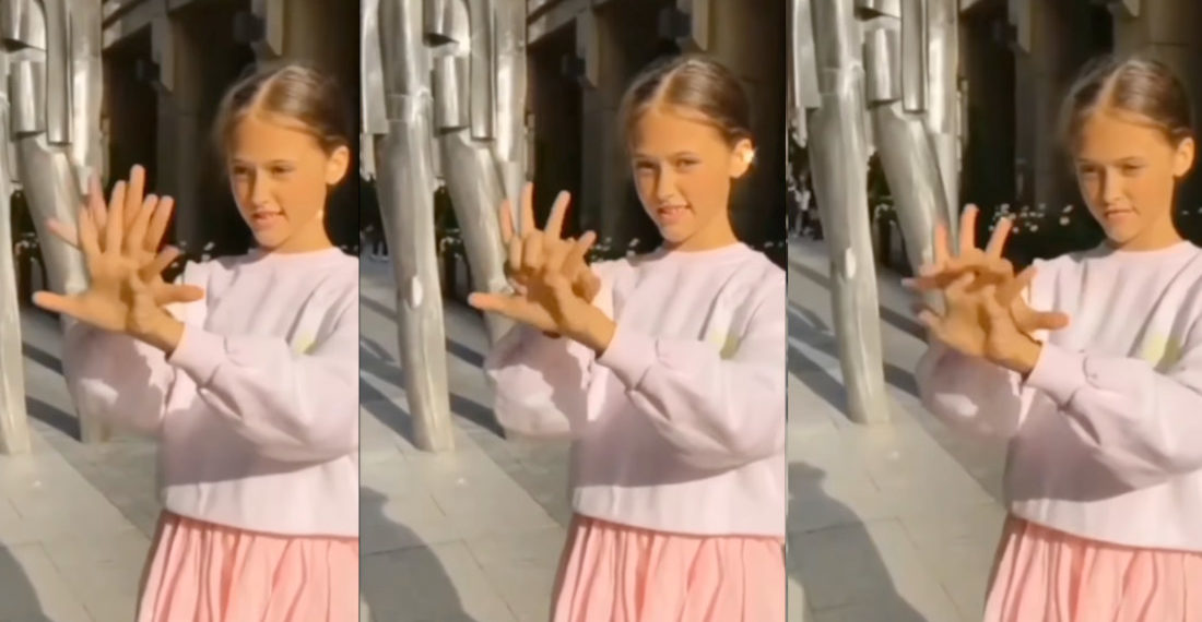 Little Girl’s Amazing Hand Dancing Optical Illusions