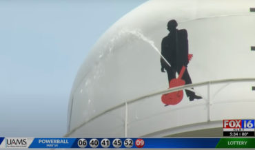 Johnny Cash Peeing From Water Tower