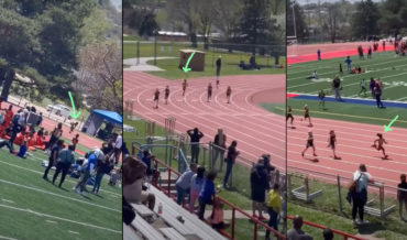 Little Girl Loses Shoe At Start Of Race, Puts It Back On, Smokes The Competition