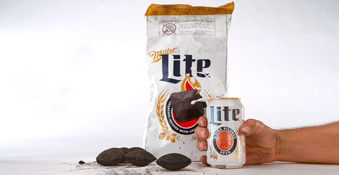 Miller Lite Beercoal: Charcoal Infused With Its Canned Beer Taste