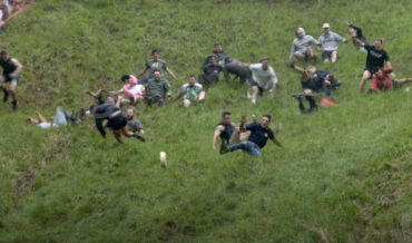 Footage Of The Annual Cheese Rolling Contest In The UK
