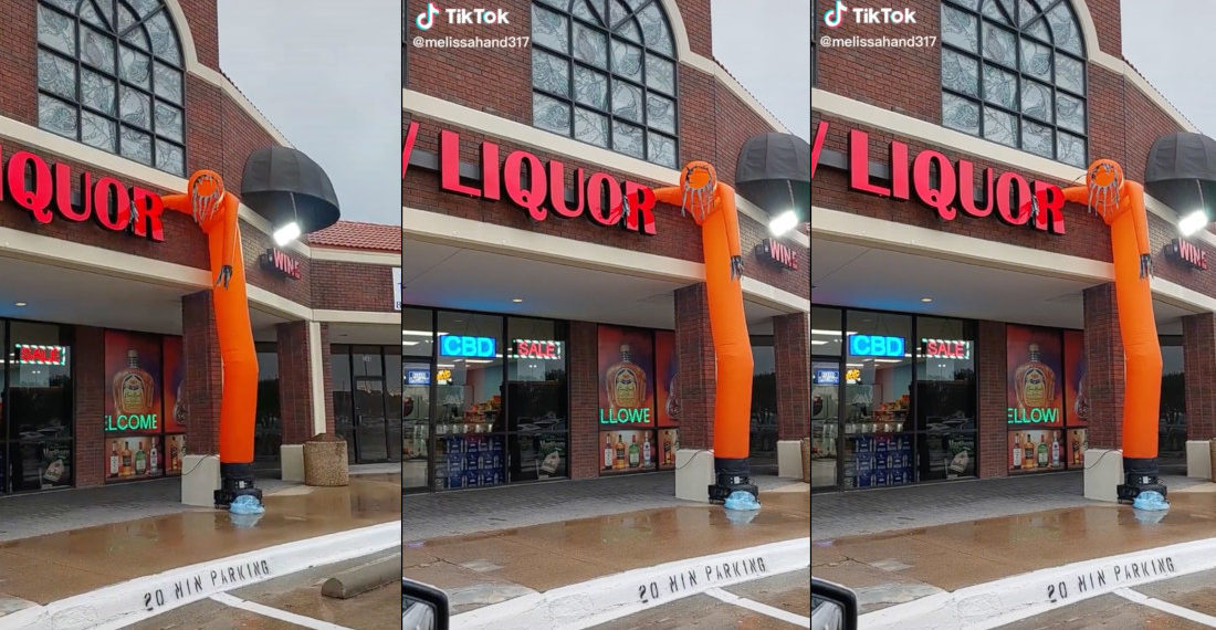 Liquor Store Wacky Waving Inflatable Tube Guy Went Too Hard
