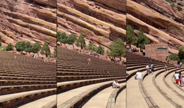 What The: Madman Runs Down Red Rocks Amphitheater Seating Backwards