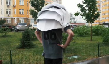 Hands-Free PVC Umbrella Hood