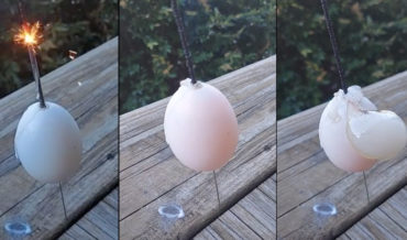 Will A Sparkler Burn All The Way Through A Raw Egg?