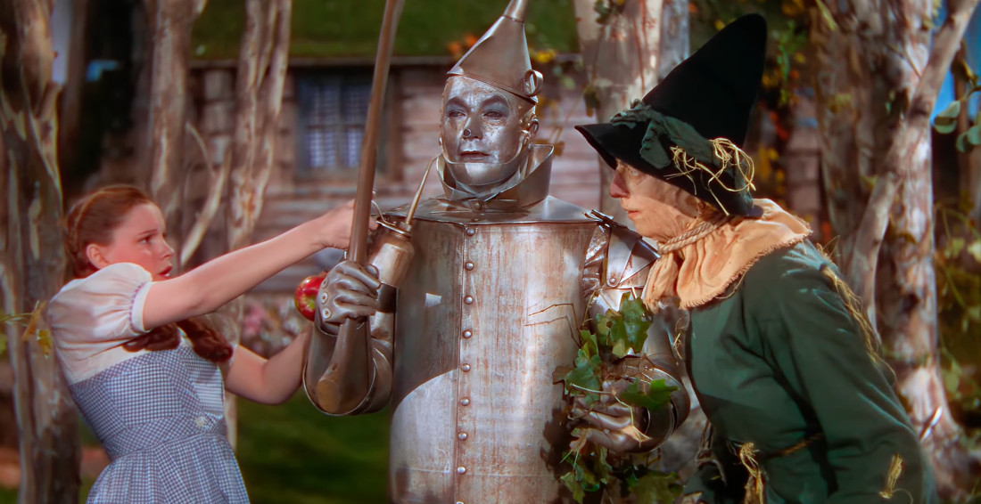Oh Wow: Wizard Of Oz Scarecrow And Tin Man Scenes Remastered In 4K